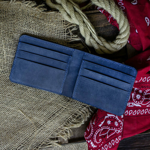 фото Кошелек lewski 158772, фактура гладкая, синий