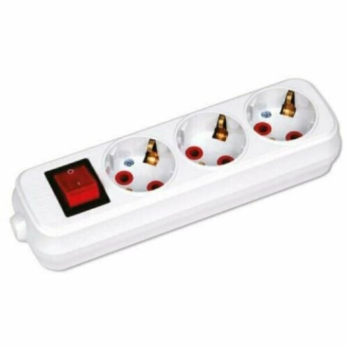 Колодка на 3 гнезда HOROZ c заземлением и выключателем 805₽