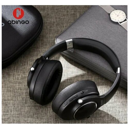 Наушники беспроводные складные ABINGO BT80NC Pro Игровая Bluetooth гарнитура блютуз наушники TWS-стереонаушники черные 389000₽