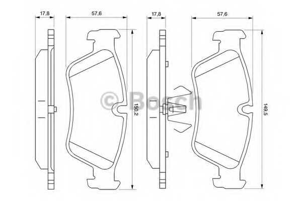 Тормозные колодки Bosch - фото №3