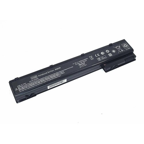 аккумуляторная батарея для ноутбука hp 8560w 14 8v 5200mah oem черная Аккумулятор для ноутбука HP 8560W 14.8V 4400mAh OEM черная