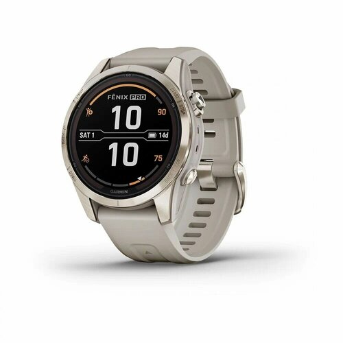 Watch Garmin Fenix 7S Pro Sapphire Solar Soft Gold 010-02776-15 10485000₽