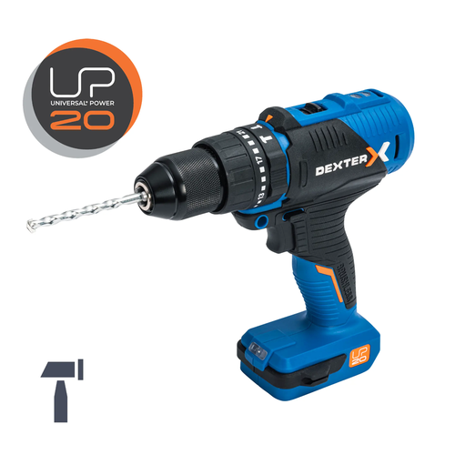 Ударная аккумуляторная дрель Dexter без батареи и зарядного устройства 931000₽