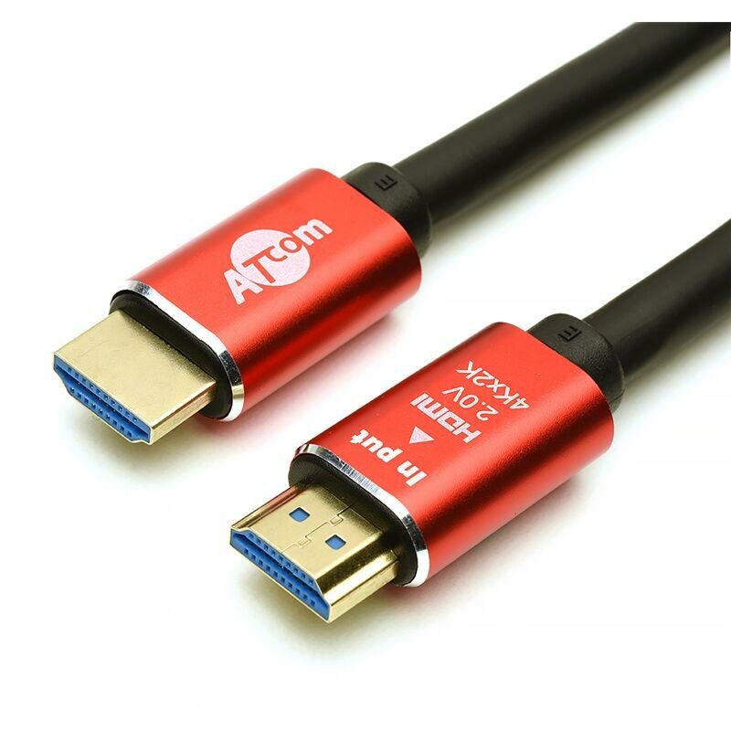 Аксессуар ATcom HDMI - HDMI Ver 2.0 20m Red-Gold AT5946