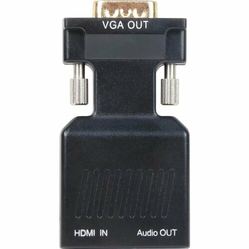 Переходник VCOM HDMI F/VGA M+mini jack 3.5 mm M (CA336A) aopen кабели vcom ca336a переходник hdmi f