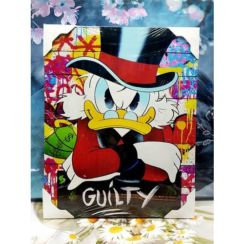 Картина «Дональд Дак» фиолетовый