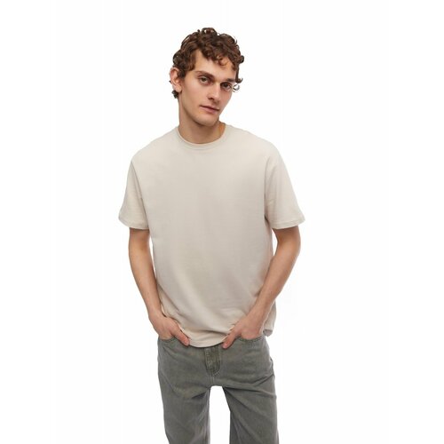 фото Футболка zolla, размер m, бежевый