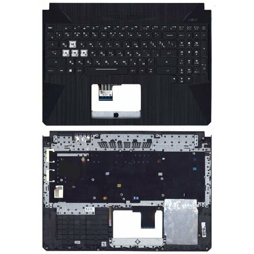 Клавиатура для ноутбука Asus FX505 черная топ-панель с подсвтекой клавиатура для asus gm501gm с подсветкой p n 0kn1 4l2ru11 0knr0 6612ru00