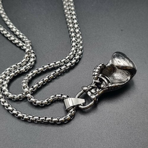 фото Славянский оберег, колье подвеска кулон амулет жетон оберег, серый, черный reniva