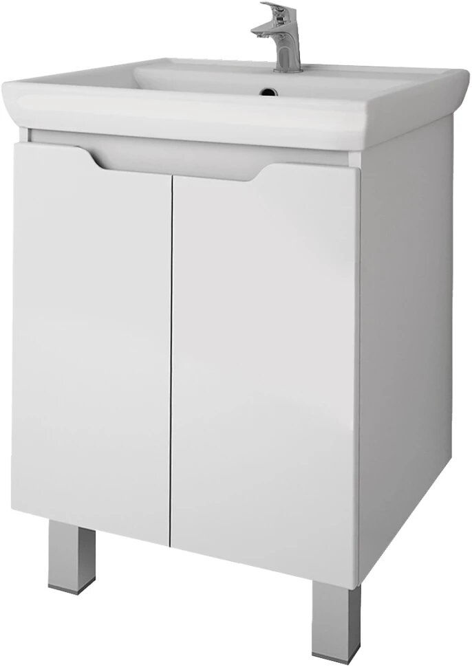 Тумба белый глянец 49 5 см Dreja Q Plus  D  99 1008