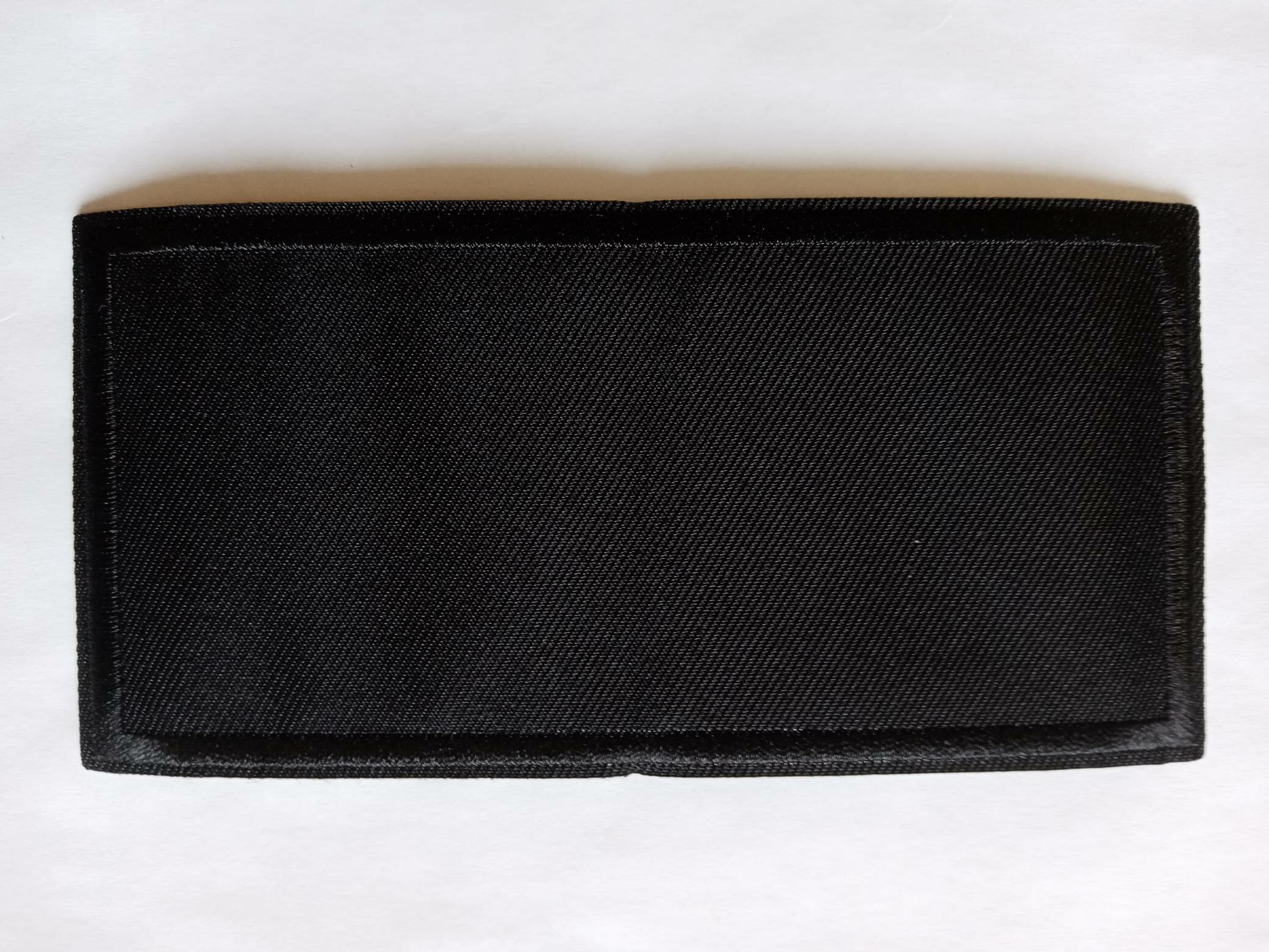 Термоаппликация, заплатка*прямоугольник*(6.5х13.5см.)черного цвета