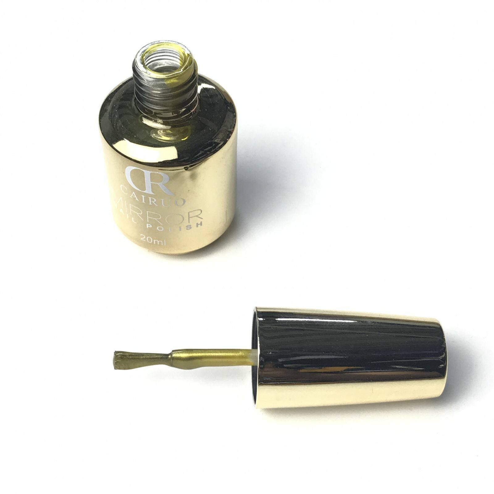 фото Лак для ногтей CR cairuo, цвет золотой металл № 06, 20 мл, 1 шт