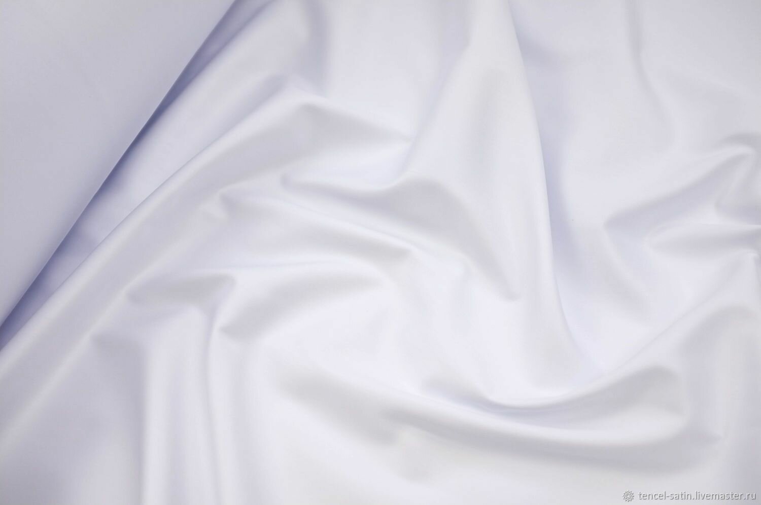 Ткань Атлас Сатин 70г/м2 "Белый" 3х1,5м.