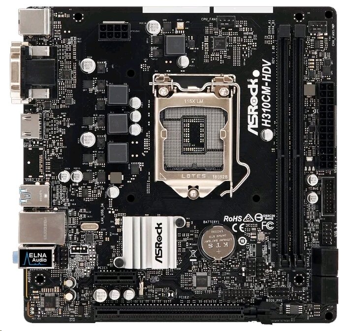 ASROCK H310CM-HDV Материнская плата