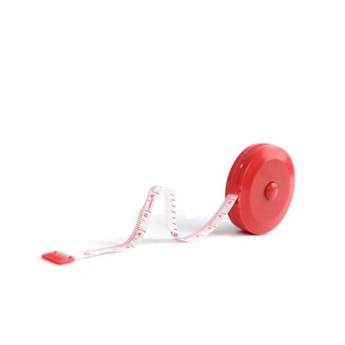 Рулетка-лента швейная сантиметровая 1.5 метра красная рулетка mini пластик 150 см шкала в см и дюймах prym