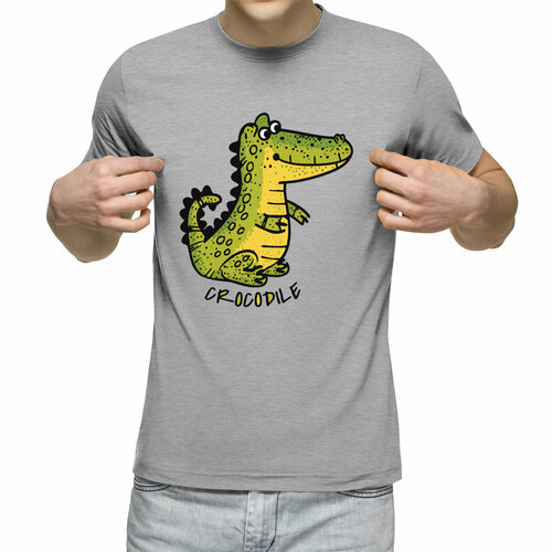 Футболка Us Basic, размер S, серый мужская футболка крокодил и апельсин m зеленый