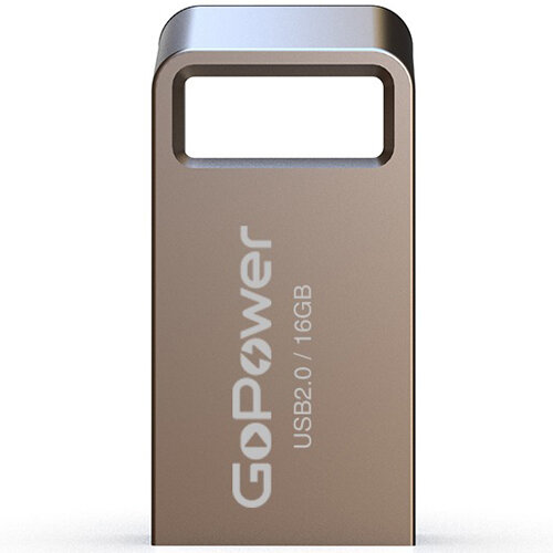 Флешка GoPower Mini 16 Гб usb 2.0 Flash Drive - металлический корпус