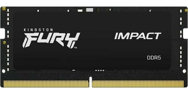 Оперативная память для ноутбука 16Gb (1x16Gb) PC5-38400 4800MHz DDR5 SO-DIMM CL38 Kingston Fury Impact KF548S38IB-16