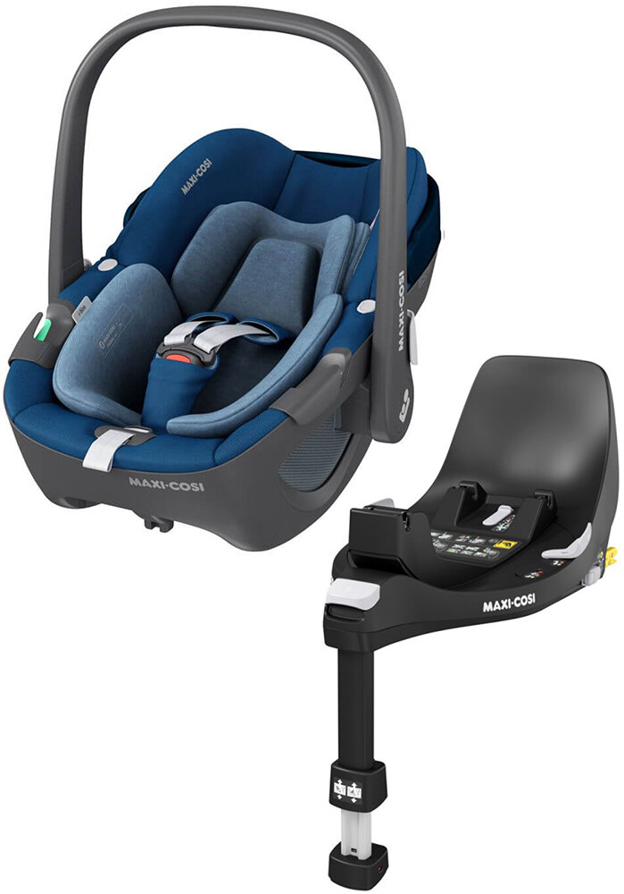 Maxi-Cosi Pebble 360 с базой isofix FamilyFix 360 (Essential Blue)