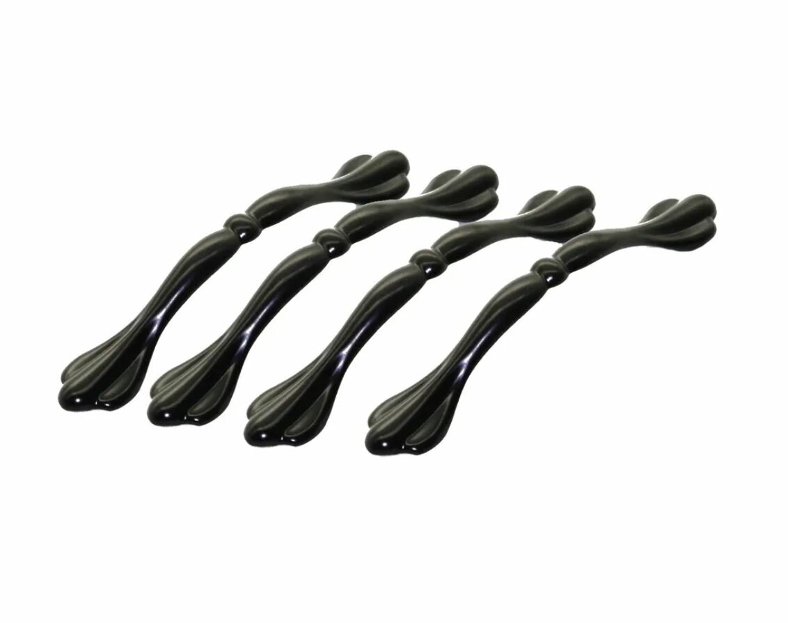 фото Ручка мебельная скоба 96 мм, BRANTE, RS.1421 96. BK комплект 4 шт.