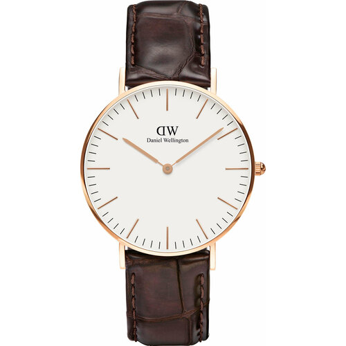 Наручные часы Daniel Wellington, коричневый, белый