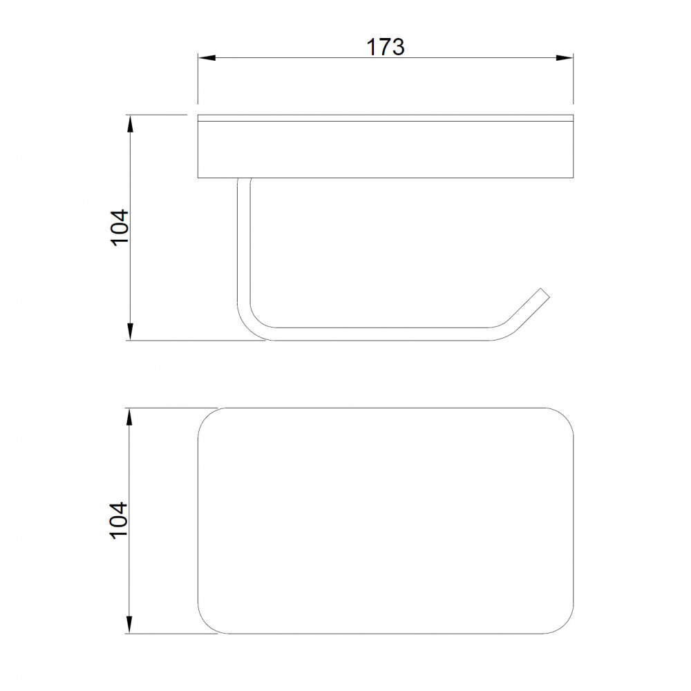 Держатель для туалетной бумаги Abber Westen AA1730G — фото 1
