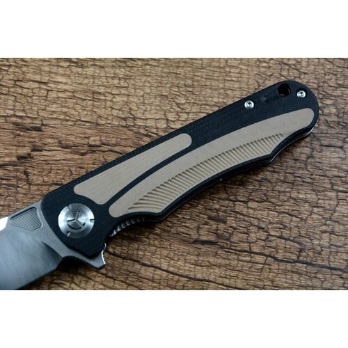 фото Складной нож y-start 5033 сталь d2 песочный g10