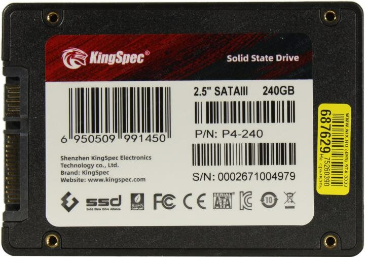 Накопитель SSD KingSpec 240Gb P4 Series (P4-240) - фото №16