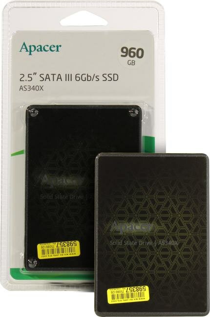 Накопитель SSD Apacer SATA 2.5" 960GB (AP960GAS340XC-1) - фото №17