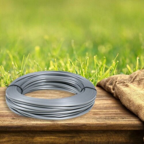 Ротанг искусственный гладкий 6 мм 100 м полутрубка серебро металик 905₽