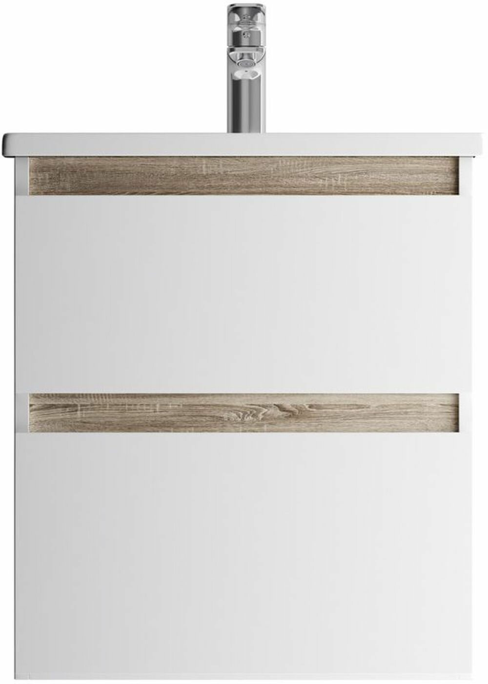 фото База под раковину AM.PM X-JOY подвесная 55 см 2 ящика белый глянец