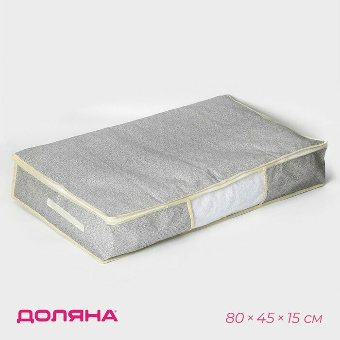 Кофр для хранения вещей Европа  80 45 15 см цвет серый