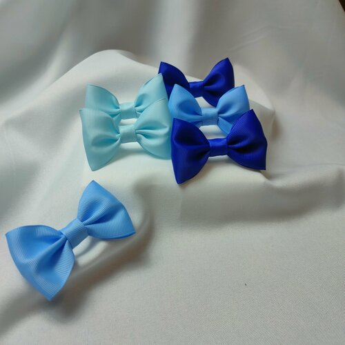 Школьные, для детского сада маленькие банты ручной работы для волос для девочки 6 шт