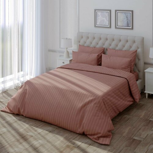 Ткань для рукоделия и шитья сатин - страйп хлопок для пошива постельного белья одежды хлопок -100 400₽