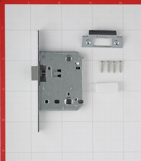 Замок врезной для межкомнатной двери Palladium 470 CP под фиксатор хром