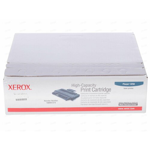 Картридж лазерный Xerox 106R01374 черный, с чипом