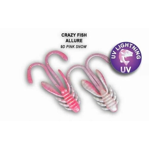 Мягкие приманки Crazy Fish ALLURE 1.6 Кальмар # 09d (8шт)