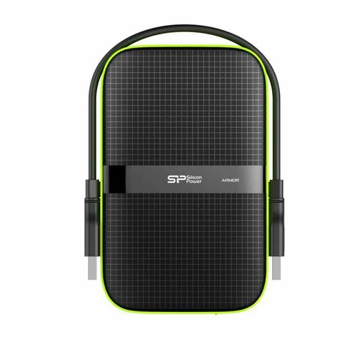 Портативный HDD Silicon Power Armor A60 2 TB USB 3.2, черный, пластик 2 тб внешний ssd silicon power bolt b75 pro usb 3 2 gen 1 type c черный