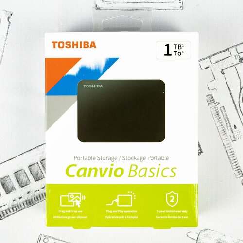 Внешний 2.5 жесткий диск Toshiba Canvio Basics 1Tb