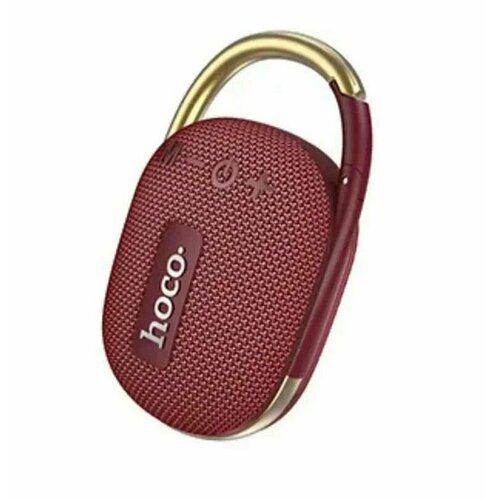 Портативная колонка Hoco HC17 (Bluetooth/USB/TF/FM/AUX) бордовая красный, коричневый, бордовый