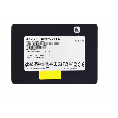 Твердотельный накопитель Micron 5200 ECO MTFDDAK480TDC SSD 25 480 Гб UCS-S3260-G3SD48 5600000₽