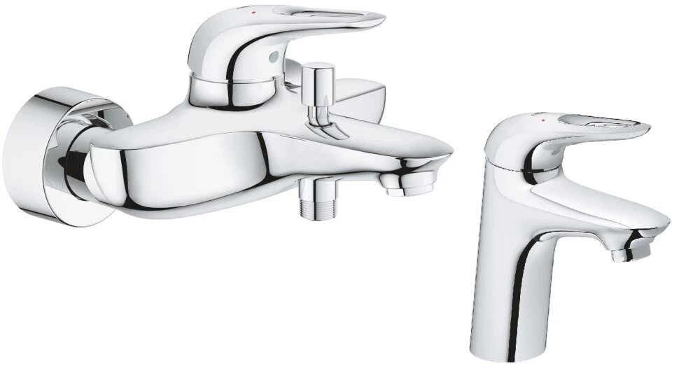 Комплект смесителей Grohe Eurostyle New 33591003 + 32468003