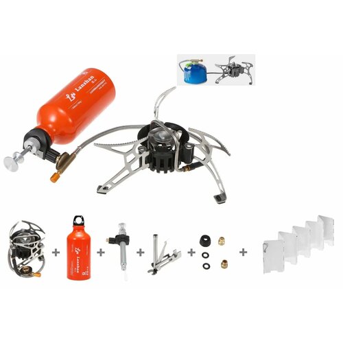 фото Мультитопливная портативная горелка плита (бензин, газ, спирт, дизельное топливо) metso