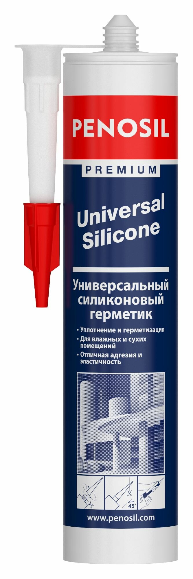 Герметик универсальный белый PENOSIL Premium Universal Silicone 280ml