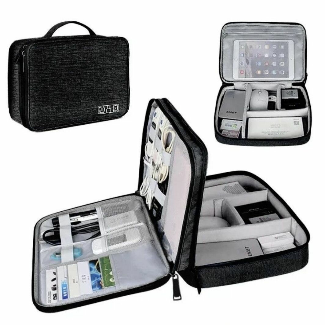 фото Многофункциональный дорожный органайзер. черный.