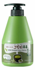 Гель для душа с ароматом зеленого чая Kwailnara Green Tea Milk Body Cleanser (560 гр)