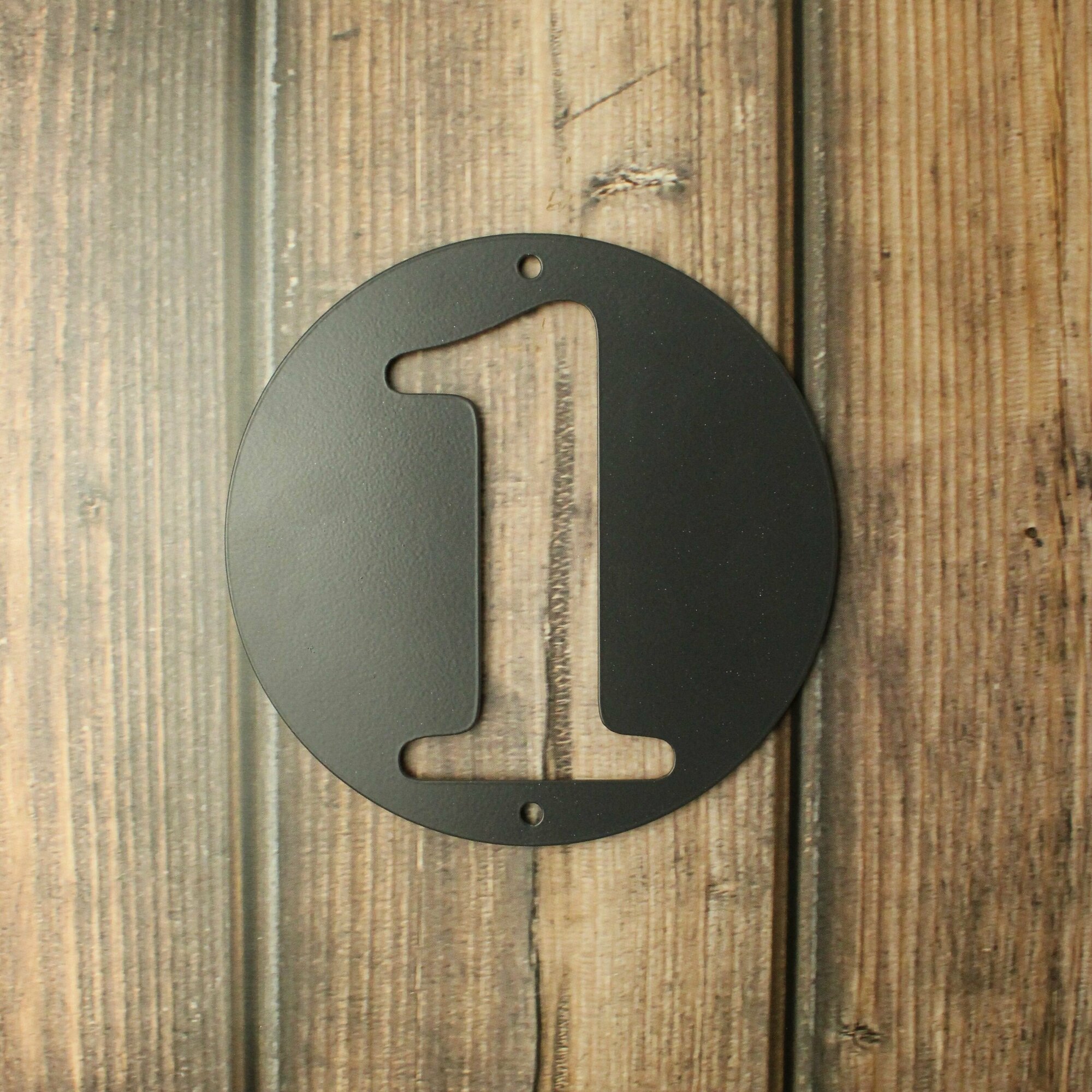 фото Цифра металлическая на дверь, дом, забор