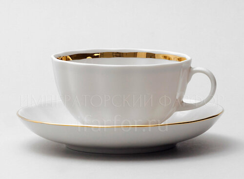 Чашка с блюдцем чайная Белоснежка Тюльпан
