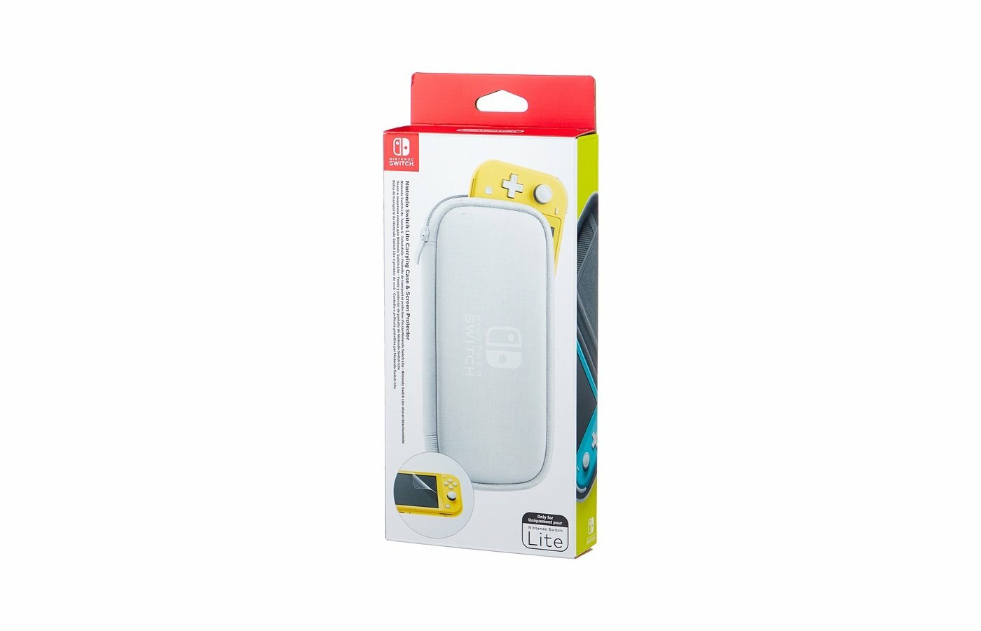 Оригинальный чехол Nintendo Switch Lite + защитная плёнка, белый Новый