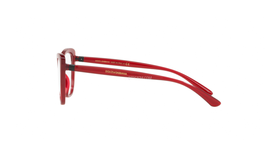 Изображение Женская оправа для очков Dolce & Gabbana DG 5039 1551, цвет: красный, кошачий глаз, нейлон